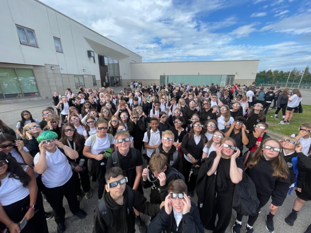 Students Watch Solar Eclipse Thanks To Donation of Glasses