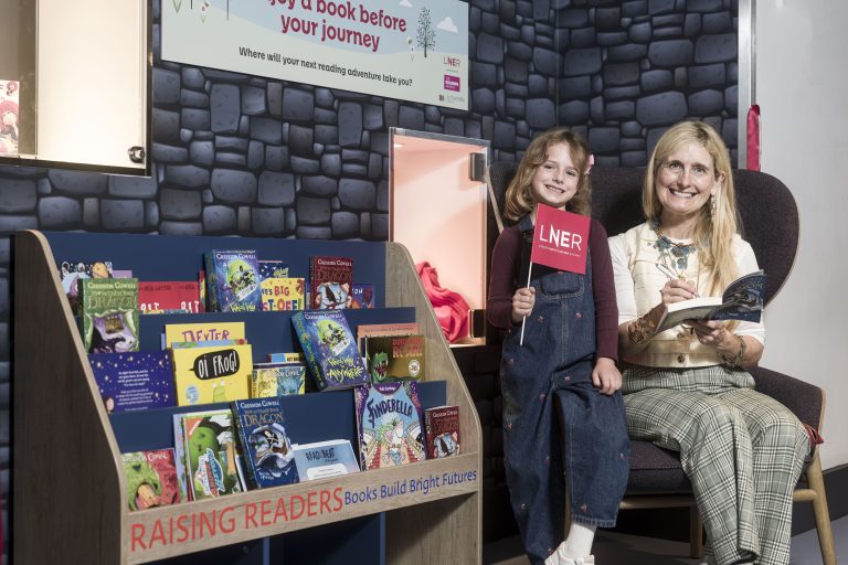 LNER and Author Cressida Cowell Unveil ‘Raising Readers Book Nook’ at Edinburgh Waverley